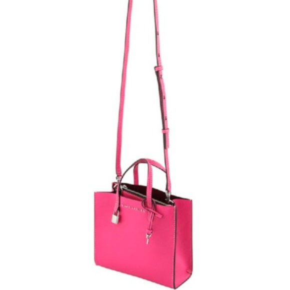 Marc Jacobs Handbags - NWT Marc Jacobs Key Lock Mini Grind Tote in Pink Leather